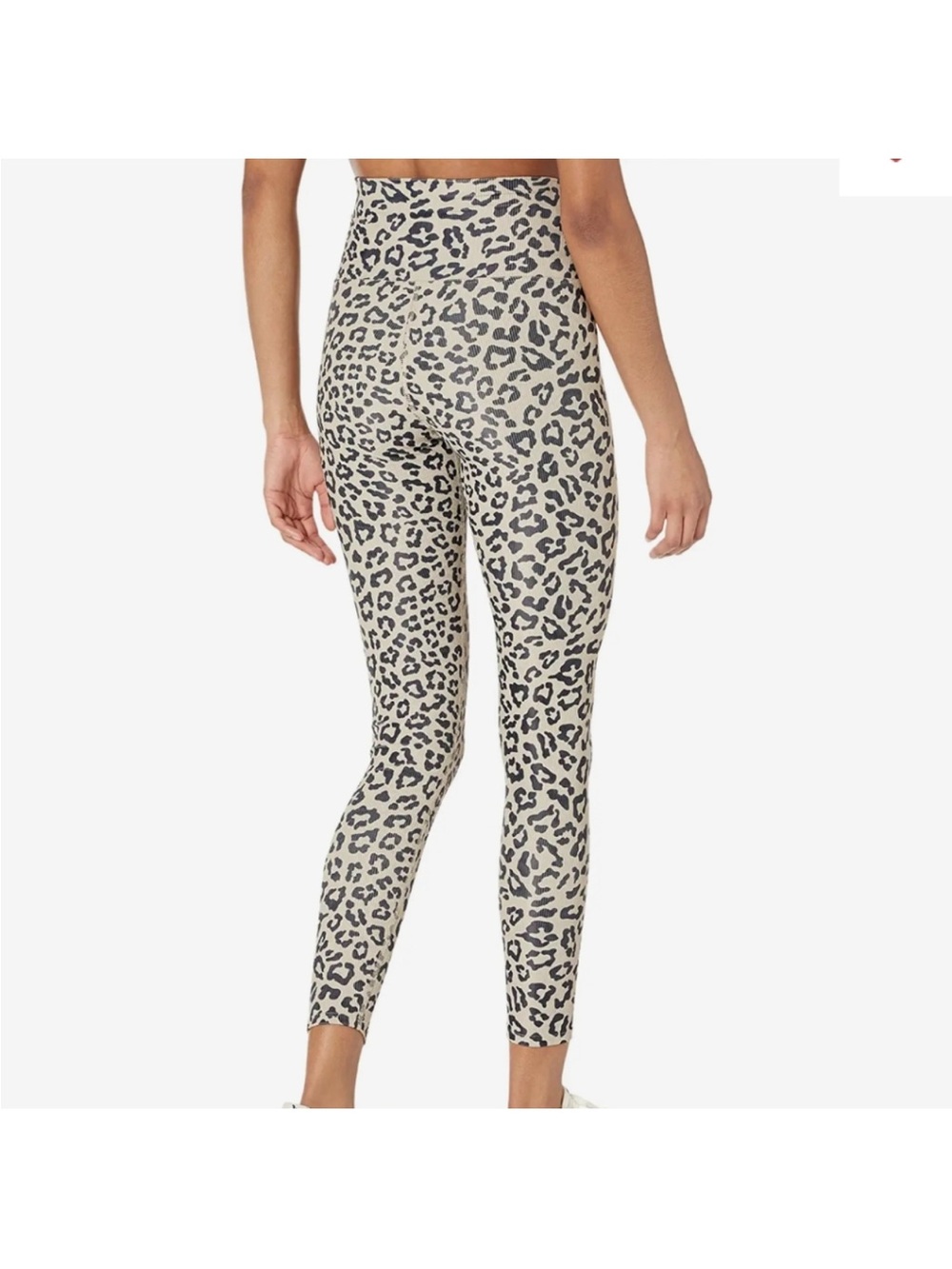 Beach Riot Leopard Print 7/8 Leggings High Rise Tan Black Size Small - Picture 5 of 10